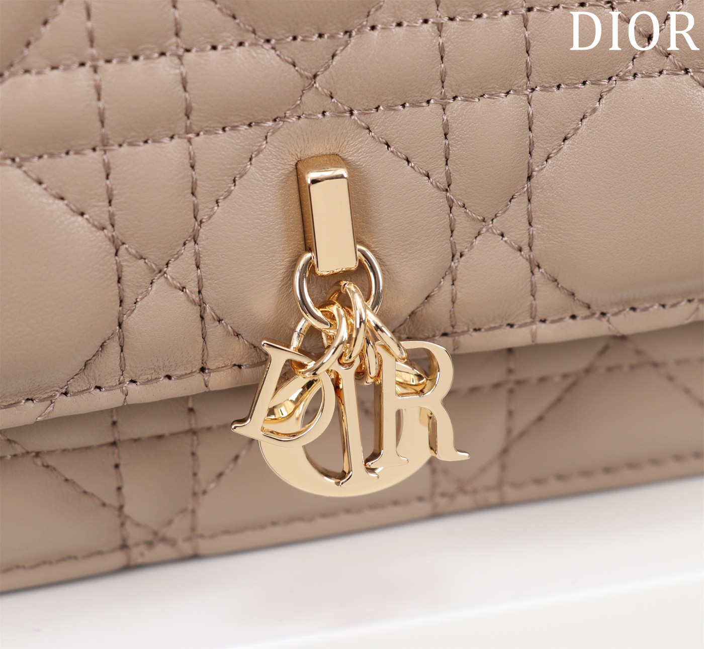 My Dior Mini Bag Beige Cannage Lambskin